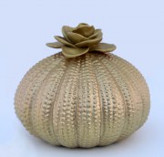 Steen met bloem deksel 550 ml 1 800